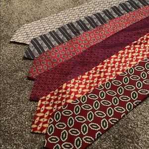Lot of 5 designer silk ties